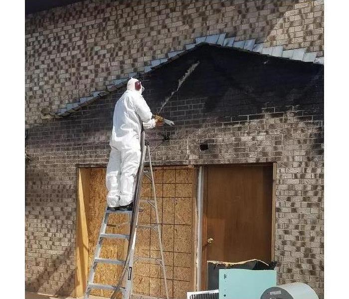 Soot Removal with Soda Blasting